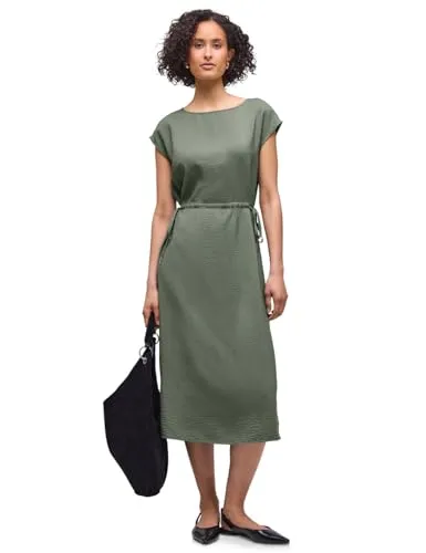STREET ONE Cocktailkleid dropped shoulder in grün von Street One