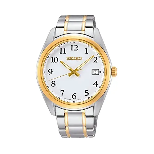 Seiko Herren-Uhr Quarz Edelstahl SUR460P1 - Armbanduhren für Herren mit kratzfestem Saphirglas und umweltfreundlicher Leuchtbeschichtung für beste Ablesbarkeit im Dunkeln.