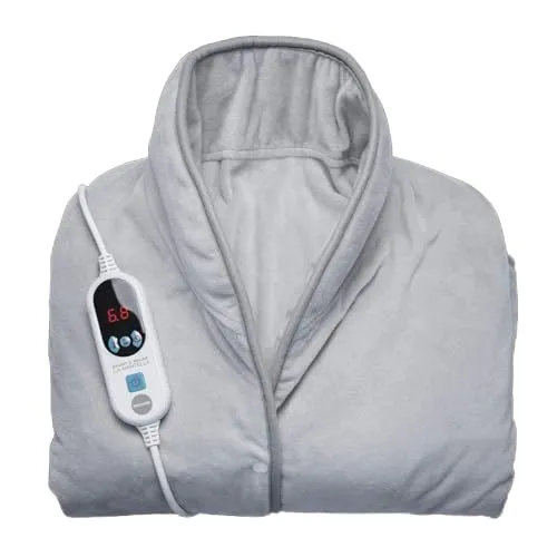 Macom, Weicher Thermomantel, Fast Heat-Funktion, ultraschnelles Aufheizen, Digitale Fernbedienung mit 6 Wärmestärken, Enjoy & Relax 936 La Mantella