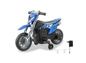 JAMARA 460678 Ride-on Motorrad Power Bike 6V - Elektrofahrzeug für Kinder ab 24 Monaten mit Motorsound, abnehmbaren Stützrädern und leistungsstarkem Akku für lange Fahrzeiten. Sitzhöhe 370 mm, ideal für kleine Abenteuer!