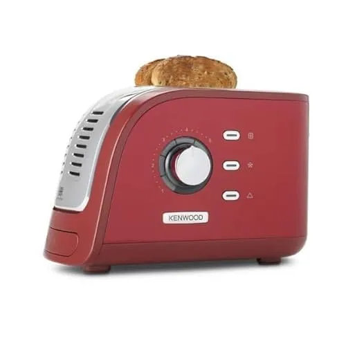 Kenwood TCM 300 RD Toaster - Leistungsstarker Toaster mit variabler Bräunungseinstellung, ideal für perfekt geröstetes Brot – auch mit Umverpackungsschaden.