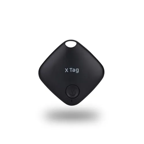 NK Air Tag Smart Pack 1 – Ortungsgerät, kompatibel mit Apple, Objektfinder, Bluetooth (Android funktioniert Nicht), Auto, Geldbörse, Koffer, Kinder, 1 Stück (Schwarz)
