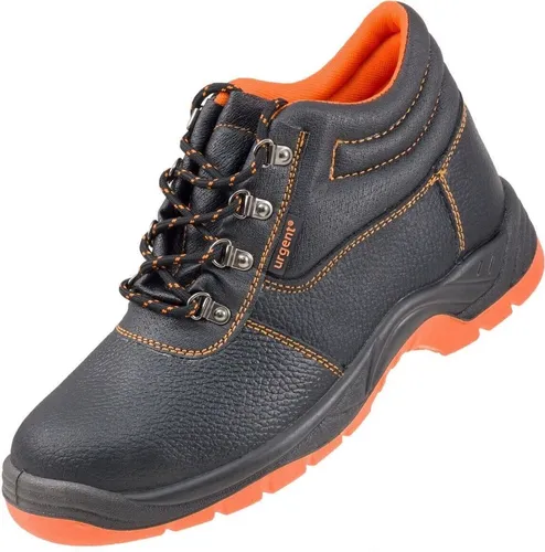Arbeitsstiefel S3 Sicherheitsstiefel mit Stahlkappe (101S3-OR) Gr. 42 - Robuste Sicherheitsstiefel für Bau- und Renovierungsarbeiten. Mit strapazierfähigem Leder und rutschfester Polyurethan-Sohle für optimalen Komfort und Sicherheit.