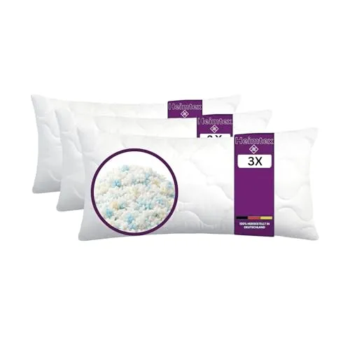 Produktbild HEIMTEX 3er-Pack Kissen 40 x 80 cm – Weiches, stützendendes Kissen für optimalen Schlafkomfort