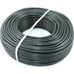 PVC Schlauchleitung H05VV-F 5G1,5 5x1,5 Schwarz 5-50m, Größe:15m - Schwarz