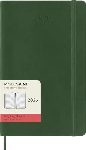 Moleskine 12 Monate Tageskalender 2026, Large/A5 von Moleskine