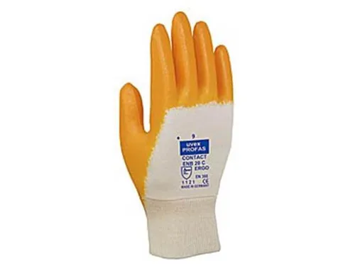 Uvex 6015001 Schutzhandschuhe contact ergo ENB 20C Größe 7 - 10er Pack - Hochwertige Schutzhandschuhe aus 100% Leder, Größe 7, ideal für vielseitige Anwendungen, bieten Komfort und Schutz bei der Arbeit.