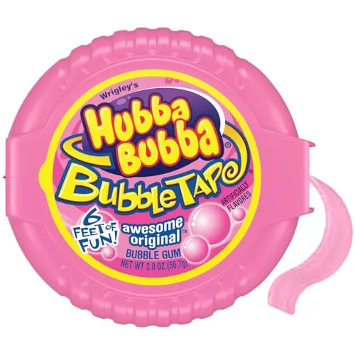 Hubba Bubba Tape Original 2OZ (56.7g) in pink von Hubba Bubba