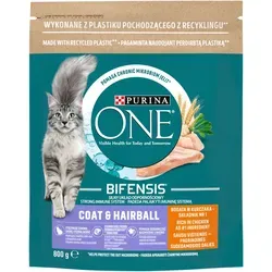 Purina One Cat Coat & Hairball Huhn Katzenfutter 800g