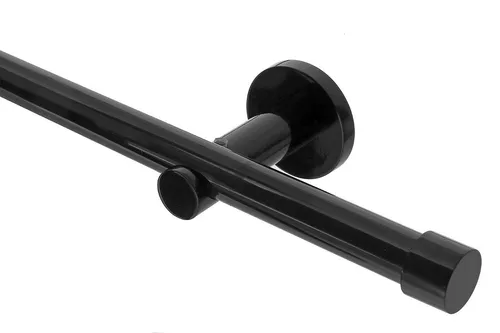 Gardineum Gardinenstange Ø 20 mm, 1-läufig, Metall - Elegante Gardinenstange aus Metall, inklusive Zubehör und in verschiedenen Längen erhältlich – ideal für stilvolle Fensterdekoration.