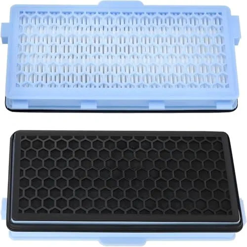 2x Ersatzteile HEPA Filter für Staubsauger [Compact C1 & C2, Complete C2 & C3, S8340] für Allergiker gegen Feinstaub und Gerüche [S4000, S5000, S6000 & S8000 Series]