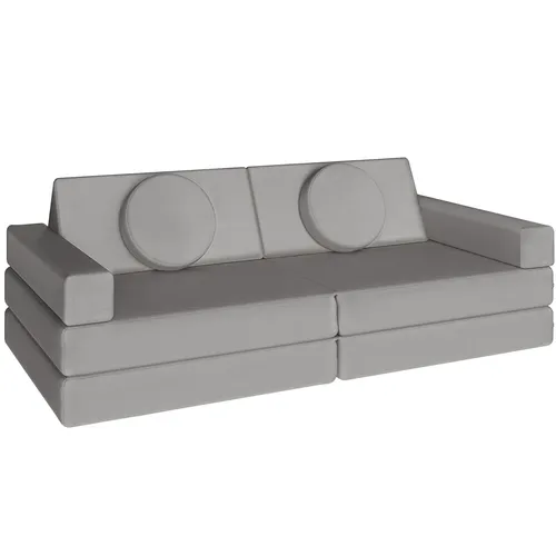 TecTake Spielsofa Lilly, 8-teilig mit Schlaffunktion