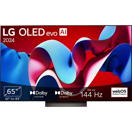 LG OLED65C43LA - 65 Zoll 4K OLED evo TV, mit Alpha9 Gen7 AI Prozessor und Dolby Atmos für ein unvergleichliches Entertainment-Erlebnis