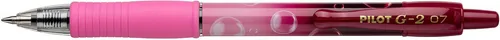 Pilot Gelschreiber G-2 07 Bubble collection, 2622009, Strichbreite 0,4mm, Gehäuse pink, Schreibfarbe blau