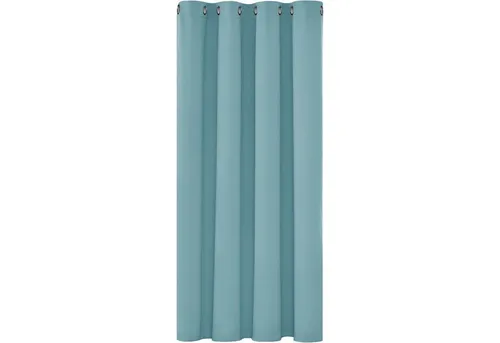 LuxusKollektion Hängedekoration Thermogardine Ösenvorhang H138 x B132 cm (1er Pack) Himmelblau