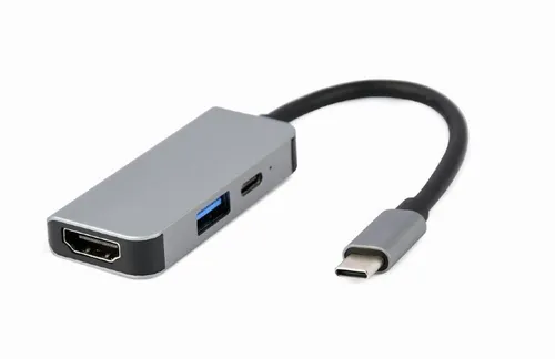Gembird A-CM-COMBO3-02 USB Type-C 3-in-1 Multiport-Adapter (USB-Po 8716309124188
