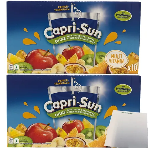Capri Sonne Multivitamin mit Papier Trinkhalm 2er Pack 10x200ml pro Packung