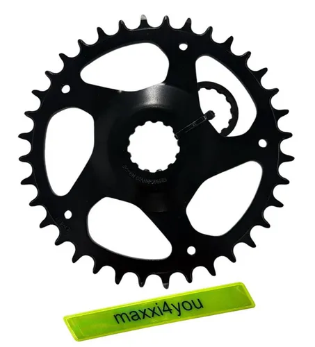 maxxi4you Zahnkranz Samox PD-DM-Gen3 Kettenblatt 38 Zähne Schwarz - Hochwertiges Kettenblatt aus robustem Stahl mit 38 Zähnen für präzise Schaltvorgänge und zuverlässige Leistung. Ideal für Radfahrer, die auf Qualität setzen und ihre Schaltung optimieren möchten.