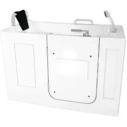 AcquaVapore Sitzbadewanne Senioren Wanne mit Tür S07-TH-A-L 76x140cm