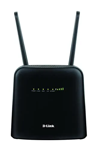 D-Link DWR-960 LTE Wi-Fi Router AC1200 - Schwarz, ultraschnelle 4G-Verbindung mit nahtlosem Failover für unterbrechungsfreies Internet