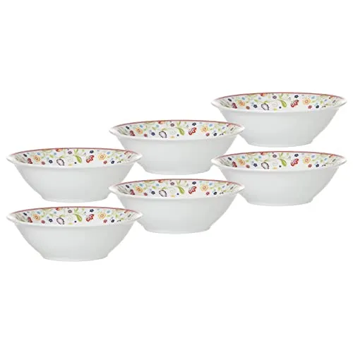 Ritzenhoff & Breker Salatschüsseln Shanti 6er Set - Geschirr & Gläser - Farbenfrohes Paisley-Blüten-Dekor für einen fröhlichen Tisch. Ideal für den täglichen Gebrauch und besondere Anlässe.