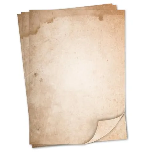 Briefpapier Set Natur Motiv I 50 Blatt 90 g/m² DIN A4 I stilvolles Schreibpapier vielseitig verwendbar braun beige I Geburtstag Urkunde Speisekarte I dv523