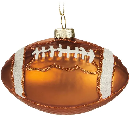 BRUBAKER Weihnachtsbaumkugel American Football in braun von BRUBAKER