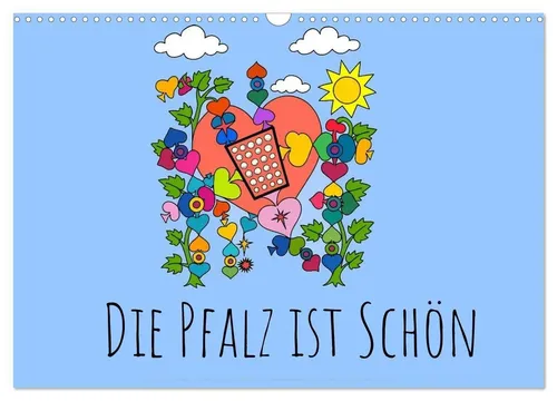 Daniel Christian Aumueller | Die Pfalz ist das Beste (Wandkalender 2026) - Entdecken Sie die Pfalz in einzigartigen Cartoons! Dieser Wandkalender bietet 14 Seiten voller Kunst und Inspiration für jeden Monat.