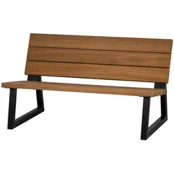 Gartenbank Banco aus Metall und Holz - Gartenbänke, stilvoll und bequem, perfekt für entspannte Stunden im Freien. Verleihen Sie Ihrem Garten oder Ihrer Terrasse mit dieser eleganten Bank einen Hauch von Charme.
