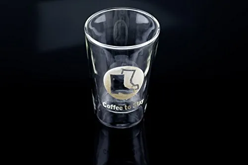 Thermoglas Thermobecher Thermo Glas Becher Latte Macchiato Glas