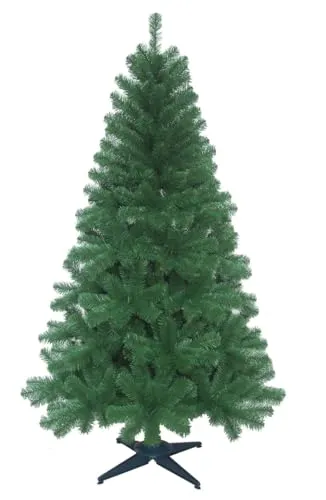 Tarrington House künstlicher Weihnachtsbaum, PVC Tannenbaum mit 483 grünen Spitzen, Ø 101 x 180 cm, grün