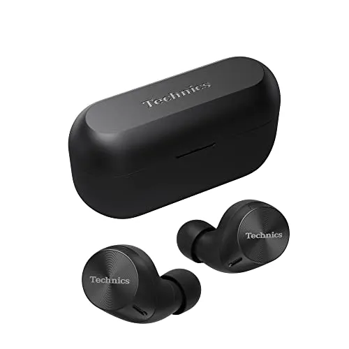 Technics EAH-AZ60M2EK - Kabellose In-Ear-Kopfhörer mit Noise Cancelling - Kopfhörer mit hervorragendem Klang dank 8mm Treiber und LDAC-Unterstützung, plus Dual-Hybrid-Noise-Cancelling für ungestörtes Hören.