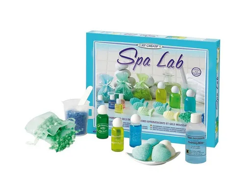 SentoSphere Kreativset Spa Lab - Wellness Zubehör selbst herstellen - Knete, kreatives Set zur Herstellung von Wellness Zubehör mit 75ml Schaumsubstanz und verschiedenen Duftstoffen, ideal für Kinder ab 8 Jahren.