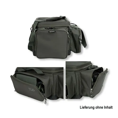 Daiwa IS Low Level Carryall - Angeltasche Karpfen - Angeltasche für Karpfenangler, bietet großzügigen Stauraum und praktische Fächer für optimale Organisation.