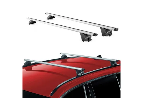 OMAC Dachträger für BMW X3 G01 2018-2025, Silber, 2 tlg - Dachgepäckträger aus hochwertigem Aluminium, wasserbeständig und abnehmbar. Ideal für Fahrrad- und Skiträger, sorgt für Sicherheit und Komfort auf all Ihren Reisen.