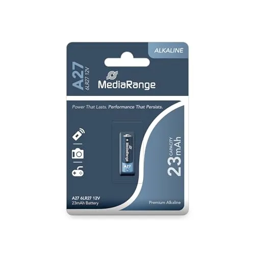 MediaRange Premium Alkaline Batterie, A27 I 6LR27 I 12V, MRBAT115