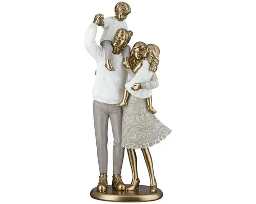 GILDE Deko-Skulptur Loving Family – Kunstharz Figur 29,5 cm - Moderne Deko-Skulptur „Loving Family“ von Gilde (Modell 59660) aus Kunstharz. Ideal für Wohnzimmer oder als Geschenk, symbolisiert sie familiären Zusammenhalt und bringt Emotion in jeden Raum.