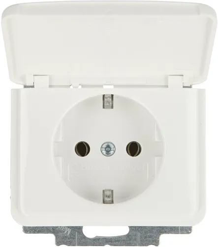 BUSCH-JAEGER Steckdose 1f std-ws glz alpha UP Klappd IP20 ZP