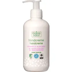 MATAS Natur Handcreme mit Bio-Aloe Vera und Vitamin E 240 ml
