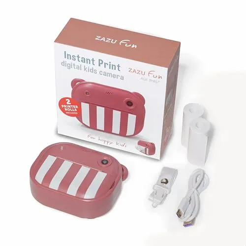 ZAZU Sofortbild-Digitalkamera für Kinder | 48MP hochauflösende Fotos | 2
