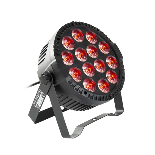PURElight PIKO PAR I 14x10W RGBW - DJ: Einzelne Beleuchtungen, kompakt und leicht mit 14 leistungsstarken RGBW-LEDs für stufenlose Farbmischungen, ideal für Synchronisation in Lichtshows.
