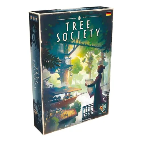 Next Move Games PBG40110DE - Tree Society Familienspiel, strategisches Kartenspiel für 2-4 Spieler ab 8 Jahren, mit einzigartigen Gilden und plastikfreier Verpackung