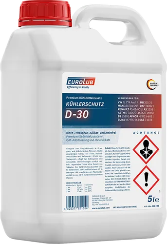 Eurolub Frostschutz KÜHLERSCHUTZ D-30 821005 – Zuverlässiger Kälteschutz - Hochwertiger Frostschutz für Motoren, schützt vor Frostschäden und sorgt für optimale Kühlleistung in jeder Saison.