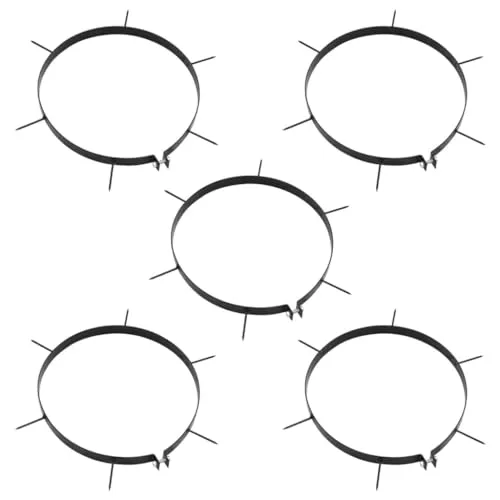 vidaXL Rasenlüfter für Gartenwalze 5 STK. - Aerifizieren leicht gemacht - Handvertikutierer für effektives Rasen-Aerifizieren mit langlebigem Eisenrahmen. Die praktischen Spikes verbessern die Bodenbelüftung für einen gesunden, grünen Rasen.