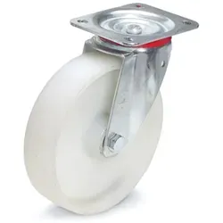 fetra Lenkrolle Polyamid 200x50mm - Tragkraft 350kg - Lenkrollen für hohe Traglasten bis 350kg, mit hitzebeständigen Polyamid-Rädern und korrosionsbeständigem Gehäuse, ideal für industrielle Anwendungen.