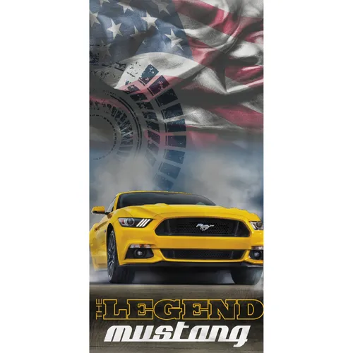 Ford Badetuch Mustang Legend | 100% Baumwolle | 75x150 cm | Strandtuch Handtuch