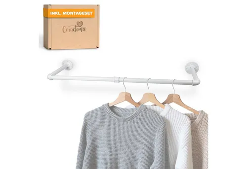 Coradoma Kleiderstange Kleiderständer für Wandmontage, Jackenständer Garderobenstange