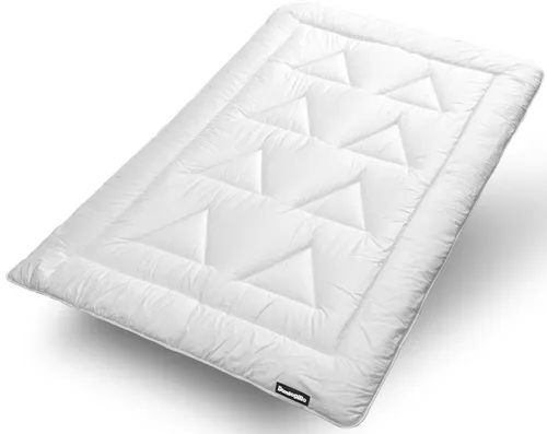 Dunlopillo Baumwollbettdecke Life - Allergiker Bettdecken, ideal für Sommer und Winter, mit Aqua-Clean-Gewebe für einfache Reinigung und Pflege, 100% Baumwolle und 950 g Füllgewicht für optimalen Schlafkomfort.