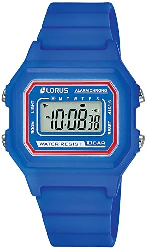 Lorus Kids Chronograph R2319NX9 - Multifunktionale Armbanduhr für Jungen - Armbanduhren für Jungen mit präzisem Chronograph, Alarmfunktion und wasserdicht bis 10 BAR. Flexibles Silikonband für maximalen Tragekomfort.