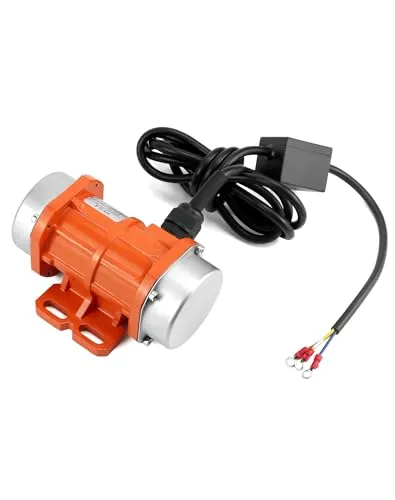 QWORK® Einzelphase Vibrationsmotor, 40W 220V, Kleiner Motorvibrator, 3000 U/Min